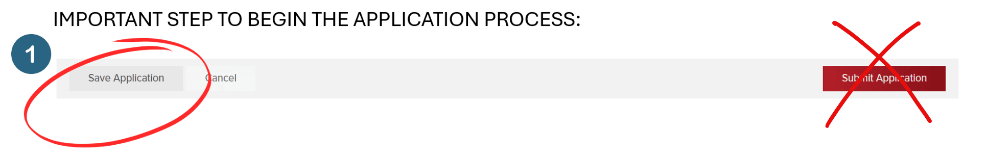 Save Application in Community Core